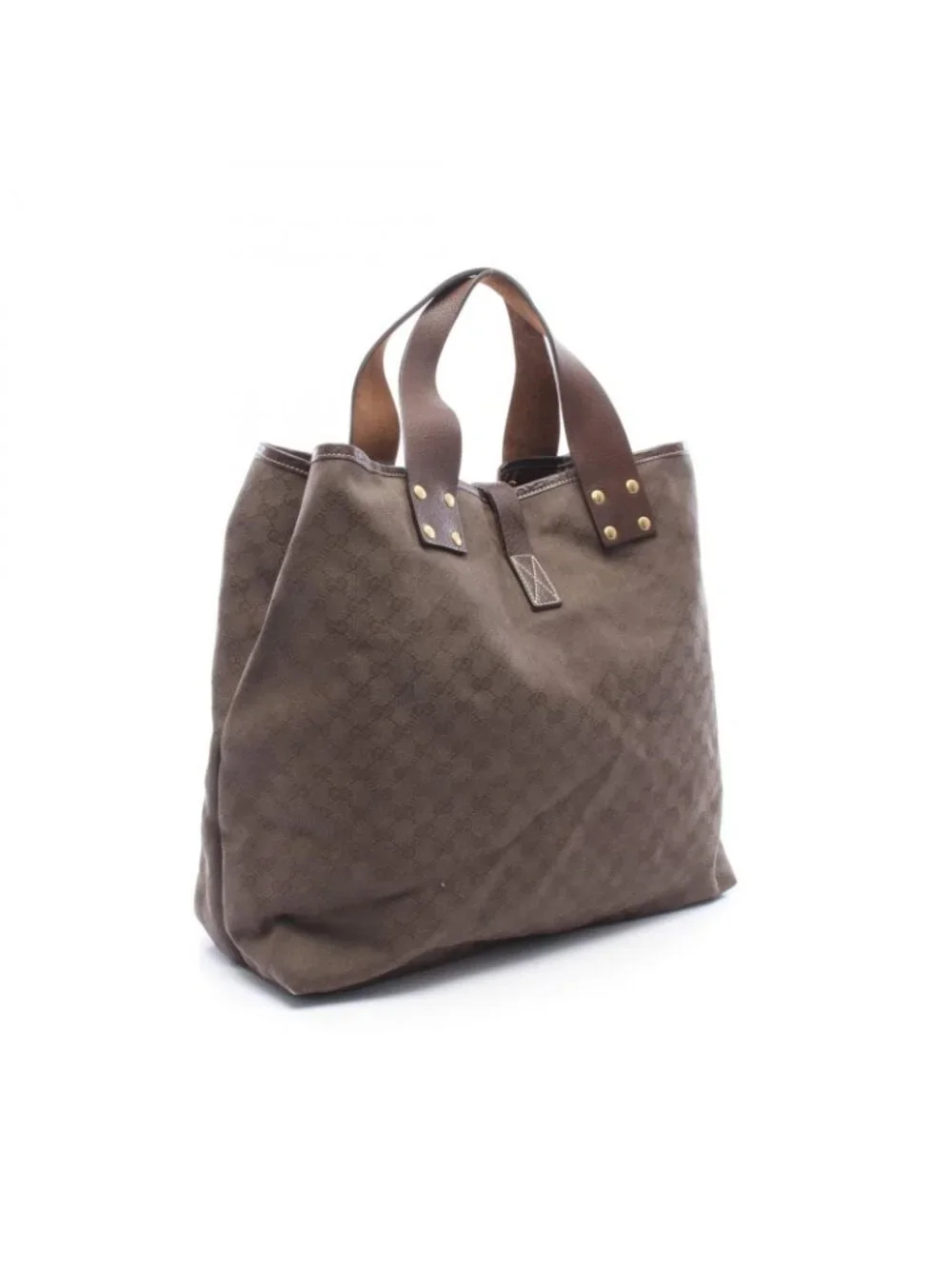 Gucci Tote Large GG Canvas Dark Brown